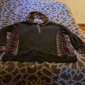 Leopard Olive hoodie